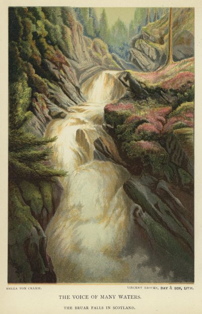 La voce di molte acque, le cascate di Bruar in Scozia da Helga von Cramm